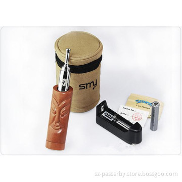 Mechanical Mod Kit Smask Wooden Carved E Cigarette Kits